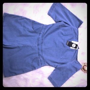 Boohoo denim romper size 10